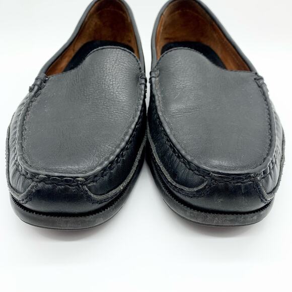 Johnston & Murphy Locklin Venetian Loafer Shoe Black Size 11 Office Dress Preppy - Picture 5 of 10